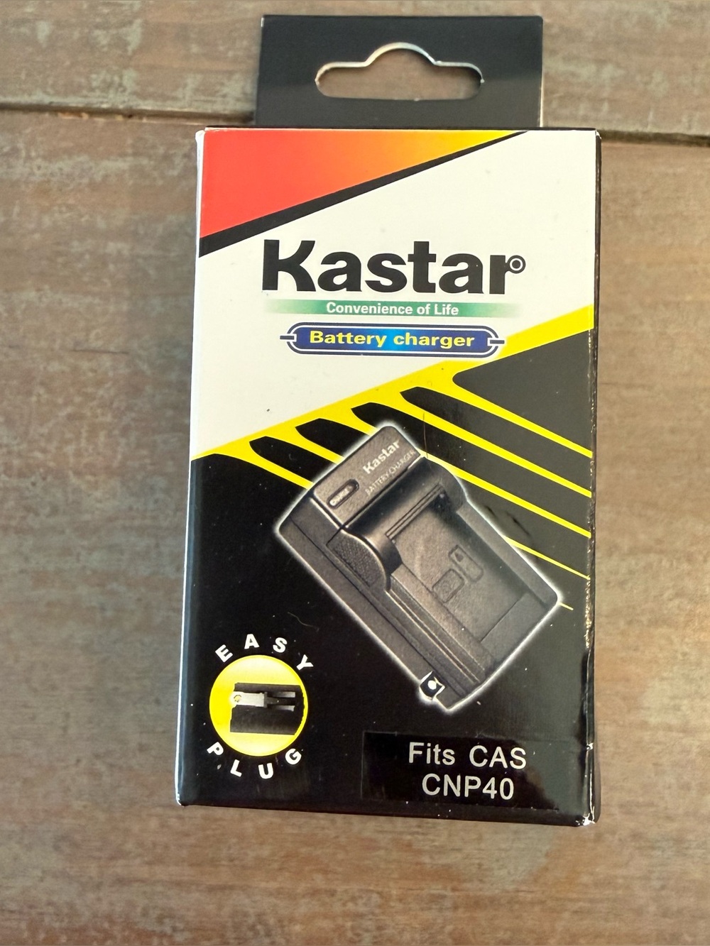 Kastar Black Battery Charger (Fits CAS CNP40)